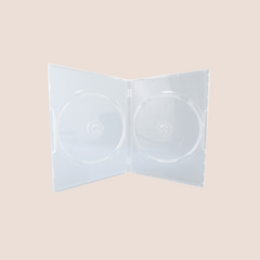 Коробка для DVD диска подвійна 14 мм Super Clear 100 шт/уп
