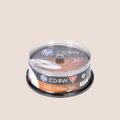 Диск CD-RW HP 700MB 80min 4-12x 25 шт/уп