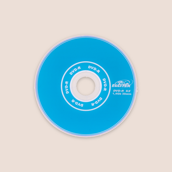 Диск DVD-R mini ELLITEX 80mm 1.4Gb 36 min 8x 40 шт/уп
